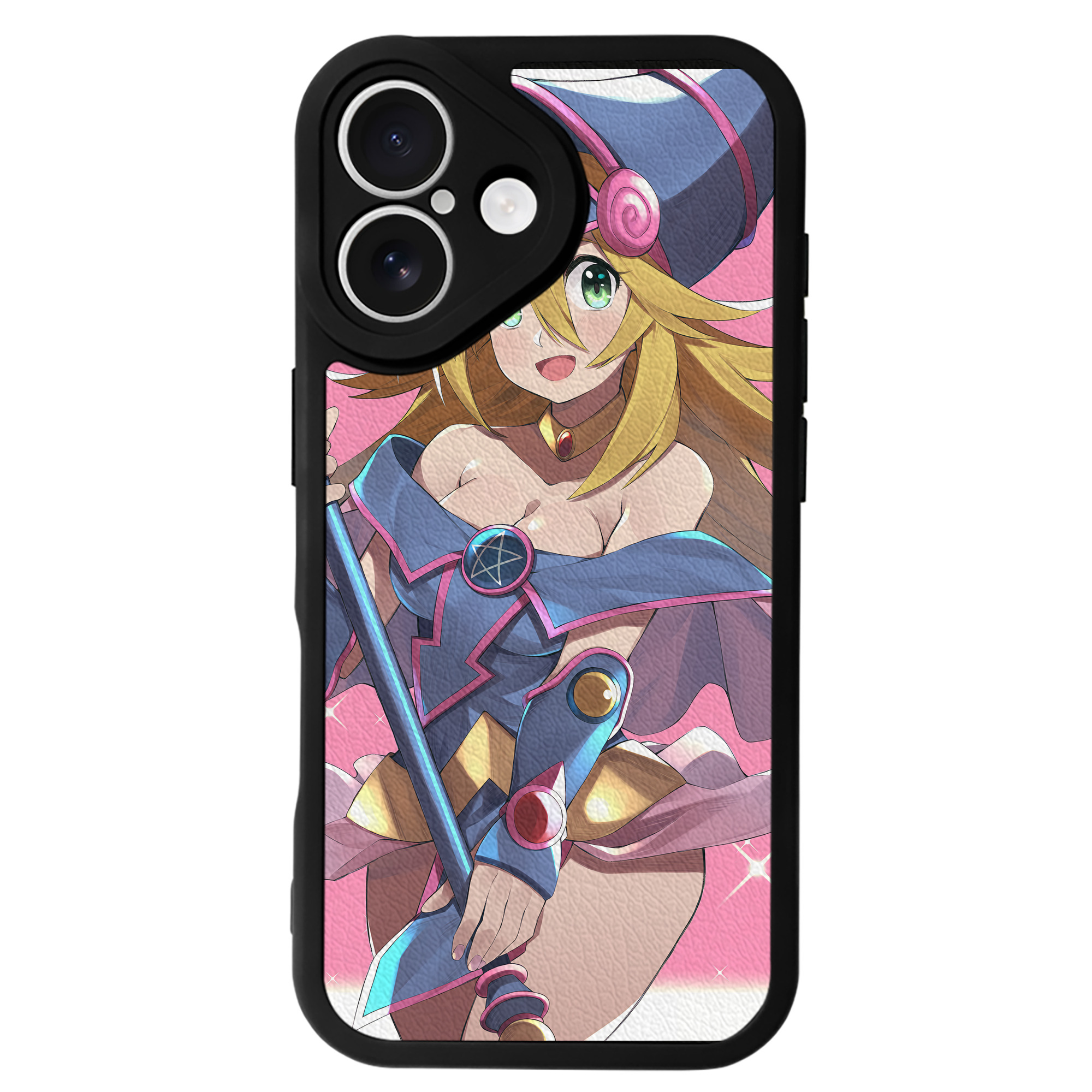 （画像用） 遊☆戯☆王 Yu-Gi-Oh! 【iPhone 16シリーズ対応】シリコンスマホケース（レザー調） 材質：シリコン